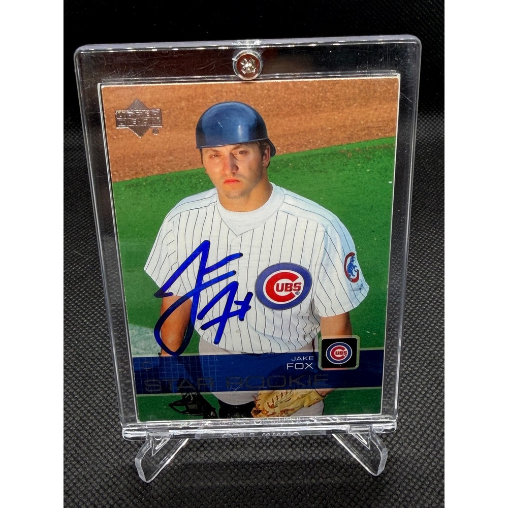 2003 Upper Deck Star Rookie Jake Fox Chicago Cubs Signed Autograph Card SC220